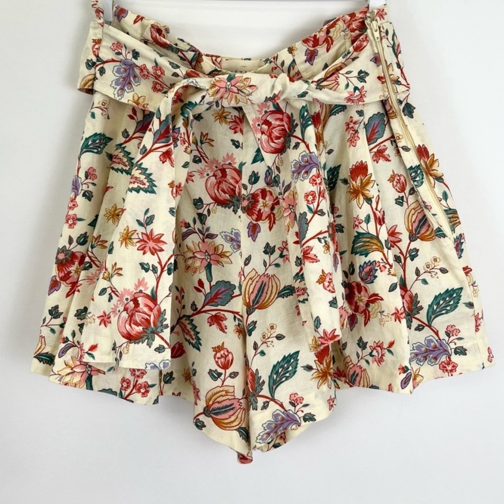 Sezane Floral Tie Shorts donating tomorrow if unsold.
